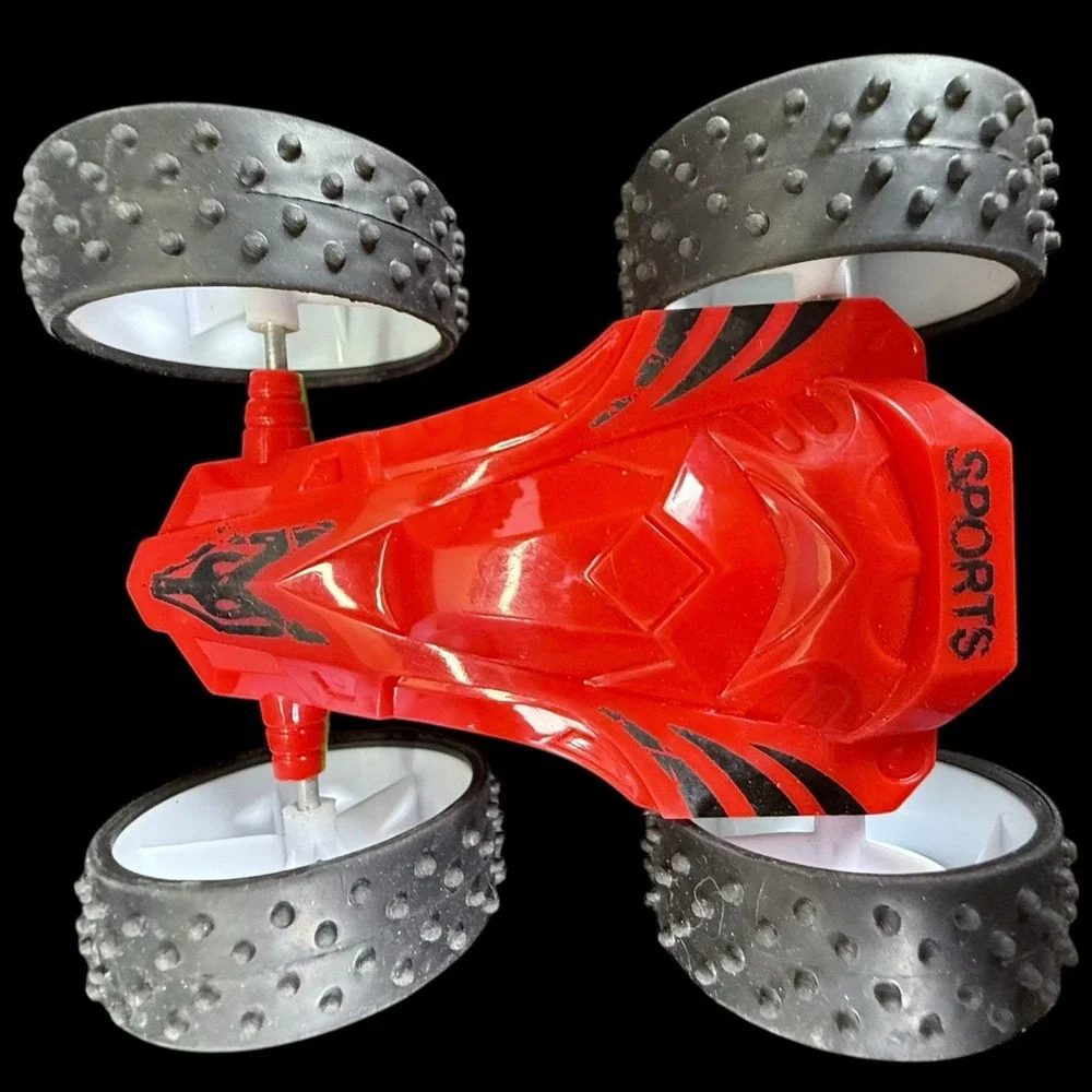 2 Four-Wheeled Double-Sided Drive Inertia Toy Car‎  Stunt Blue/Green/Red